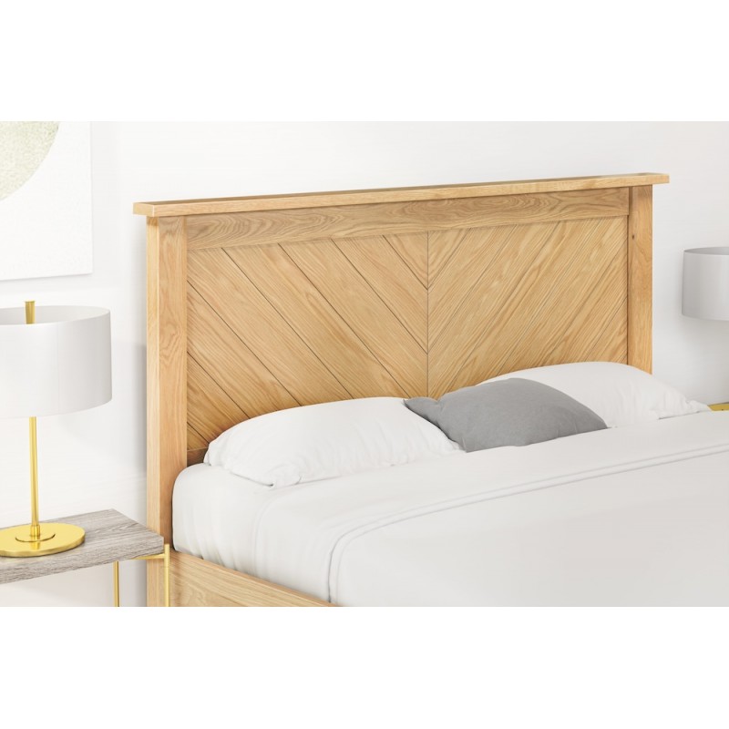 LL Kenji Oak 4ft6 Double bed Frame